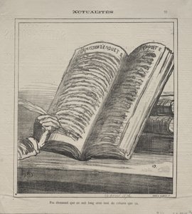 Actualités (Nr. 77): Sei nicht erstaunt, dass es lang und mit vielen Korrekturen ist von Honoré Daumier
