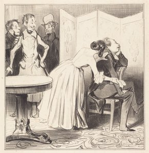 Der Chevalier des Adrets ist der Liebhaber... von Honoré Daumier