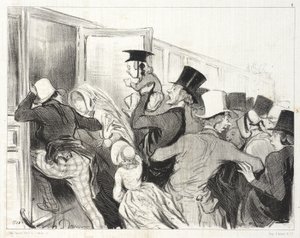 Les Chemins de Fer (Serie von Drucken) von Honoré Daumier