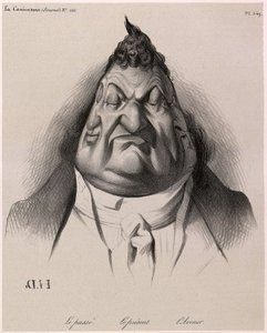 Louis-Philippe gesehen von Daumier - Die Vergangenheit - Die Gegenwart - Die Zukunft - aus La Caricature - 1834 - von Honoré Daumier - Illustration der Zeitung: „La Caricature“, 9. Januar von Honoré Daumier