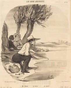 Meine Frau... es beißt... es beißt! von Honoré Daumier