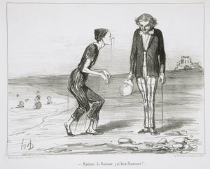 Frau Baronin, ich habe wirklich die Ehre! von Honoré Daumier