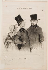 Hoppla... Papa! ... von Honoré Daumier