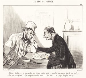Klagen... das wird ein guter Streich sein... von Honoré Daumier