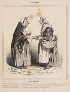 Gewichte und Maße, aus "Aktualitäten" von Honoré Daumier