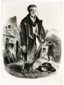 Der Betrunkene von Honoré Daumier