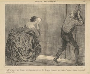 Da ist eine kleine Frau, die nicht faul ist ... von Honoré Daumier