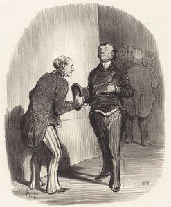 Ansicht eines ministeriellen Vorzimmers... von Honoré Daumier
