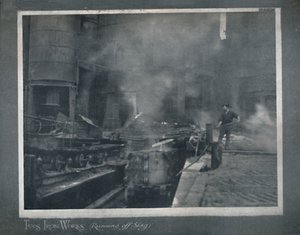 Tees Eisenwerke - Schlacke ablassen, 1919