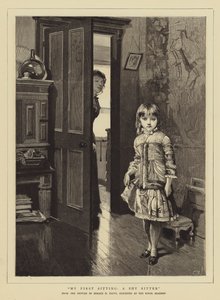 Meine erste Sitzung, ein schüchterner Sitzer von Horace Henry Cauty