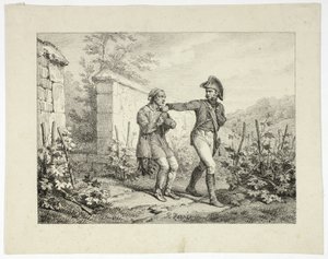 Verhaftung eines Wilderers von Emile Jean Horace Vernet