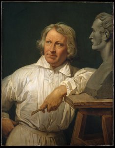 Bertel Thorvaldsen (1768–1844) mit der Büste von Horace Vernet von Horace Vernet