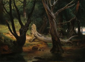Abfahrt zur Jagd in den Pontinischen Sümpfen von Emile Jean Horace Vernet