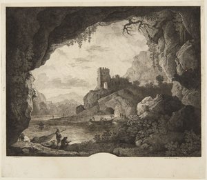 Fischen im Mondlicht von Horace Vernet