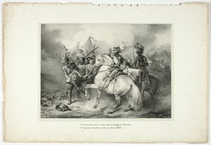 Ich befahl, aber vergebens, dass man Joyeuse verschonte... von Horace Vernet