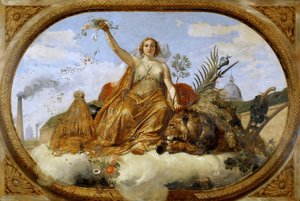 Friedensdecke, Gemälde im Salle des Pas perdus, 1839-1847