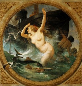 Dampf vertreibt die Meeresgötter, Deckenmalerei, Salle des Pas perdus, 1839-1847