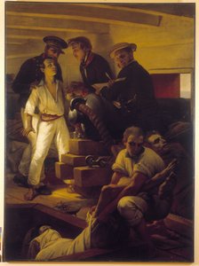Die Cholera an Bord der Melpomene - (Depot des Sanitätsdienstes von Marseille) von Emile Jean Horace Vernet