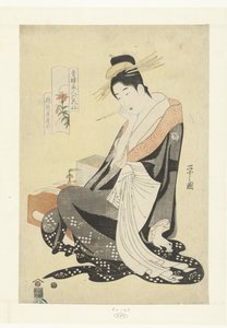 Kurtisane Morokoshi aus dem Echizenya-Haus von Hosoda Eishi