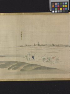 Drei Glücksgötter auf einem Vergnügungsausflug von Hosoda Eishi