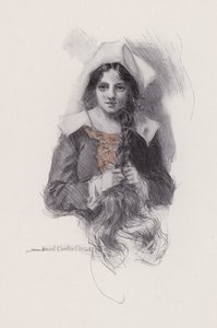 Illustration für Evangeline, A Tale of Arcadie, von Henry Wadsworth Longfellow (Lithografie)