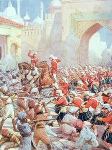 Sir Henry Havelock (1795-1857) bei der Befreiung von Lucknow von Howard Davie