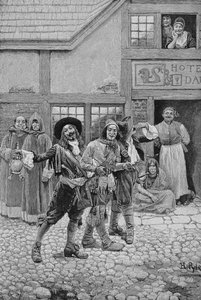 Coureurs de Bois, graviert von G.E. Johnson, Illustration aus 