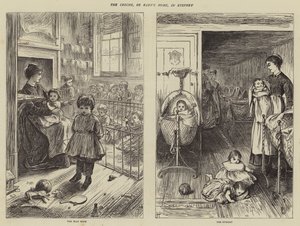 Die Krippe oder das Babyheim in Stepney von Howard Pyle