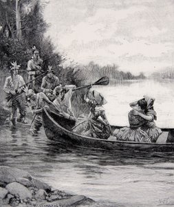 Die Gefangennahme von Elizabeth und Frances Galloway, veröffentlicht in Harper