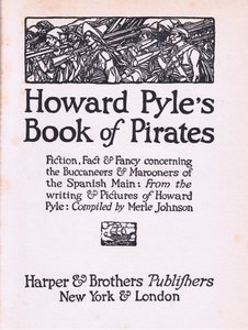 Titelseite, aus Howard Pyles Buch der Piraten, veröffentlicht von Harper & Bros, 1921
