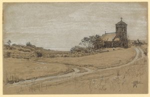Zeichnung, Landschaft, 1880–90 von Howard Russell Butler