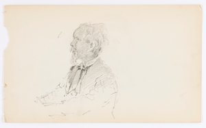 Ohne Titel (Kopf eines bärtigen Mannes) von Howard Russell Butler