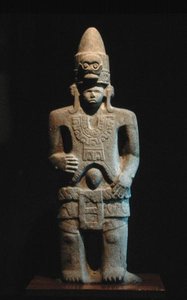 Statue, postklassische Periode (900-1521) von Huaxtec Huaxtec