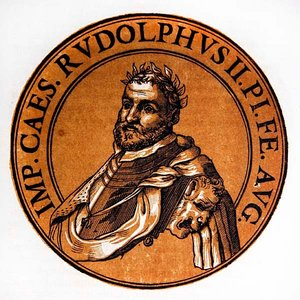 Medaillonporträt von Rudolf II., Heiliger Römischer Kaiser von Hubert (after) Goltzius