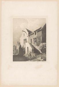 Häuser in der Nähe von Bougival von Hubert Clerget