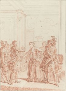 Ich bin gerächt: man hasst dich und liebt mich von Hubert Francois Gravelot