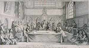 Sitzung im Ratssaal der Guildhall, City of London