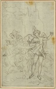Studie: Vignette-Frontispiz für Lucains "La Pharsale" von Hubert Francois Gravelot