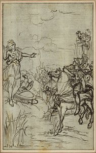 Studie für Lucains "La Pharsale", Gesang I von Hubert Francois Gravelot