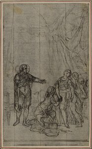 Studie zu Lucains "La Pharsale", Gesang V von Hubert Francois Gravelot