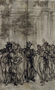 Studie für Vignette in Jean François Marmontels "Contes Moraux"