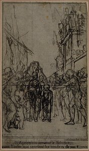 Studie für eine Illustration in Tacitus "Tibère, ou Les Six Premiers Livres des Annales", Buch III, Bd. 2, 1. Studie von Hubert Francois Gravelot