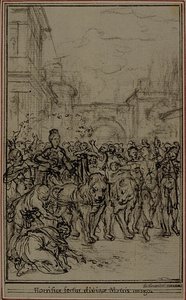 Studie für die Vignette-Frontispiz von Lucretius