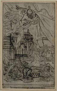 Studie für die Vignette-Frontispiz von Lucretius