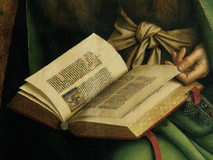 Detail von Johannes dem Täufer, vom Genter Altar von Hubert & Jan van (1390 1441) Eyck