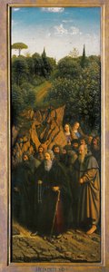Die Eremiten, von der rechten Seite des Genter Altars