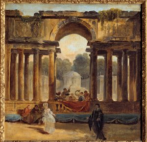 Tanz und Konzert in einem Park von Hubert Robert