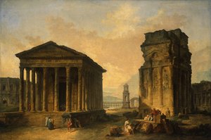 Die Ruinen von Nîmes, Orange und Saint-Rémy-de-Provence von Hubert Robert