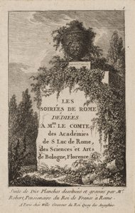 Tafel Eins aus Abende in Rom von Hubert Robert