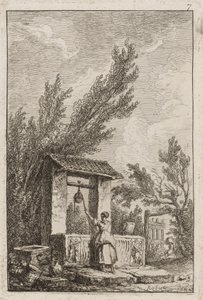 Tafel Sieben aus Abende in Rom von Hubert Robert